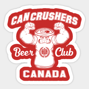 Can Crusher Beer Club (CANADA) Sticker